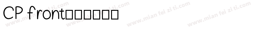 CP front字体转换